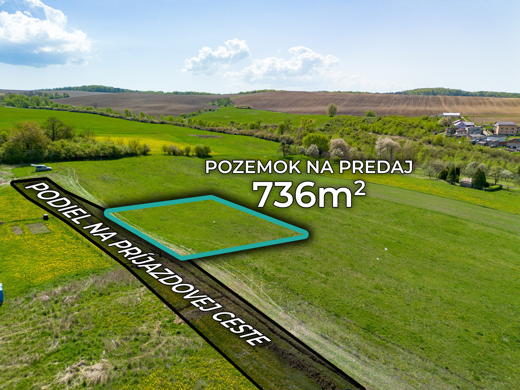 PREDANÉ! IBA U NÁS! Pozemok pre RD v obci Chrastné