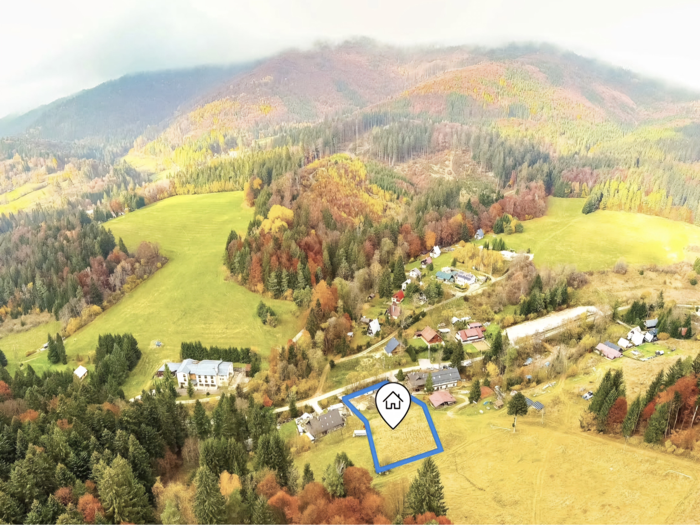 IBA U NÁS! Stavebný pozemok s výhľadom-SKI Čertov, Lazy p.M.