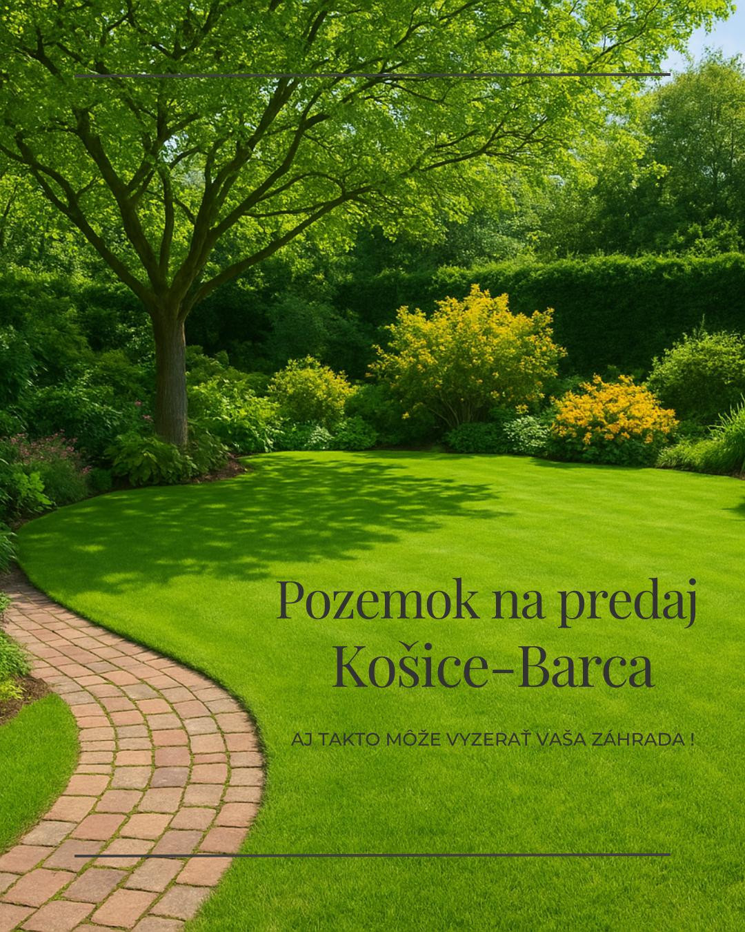 IBA U NÁS! Na predaj investičný pozemok Košice-Barca