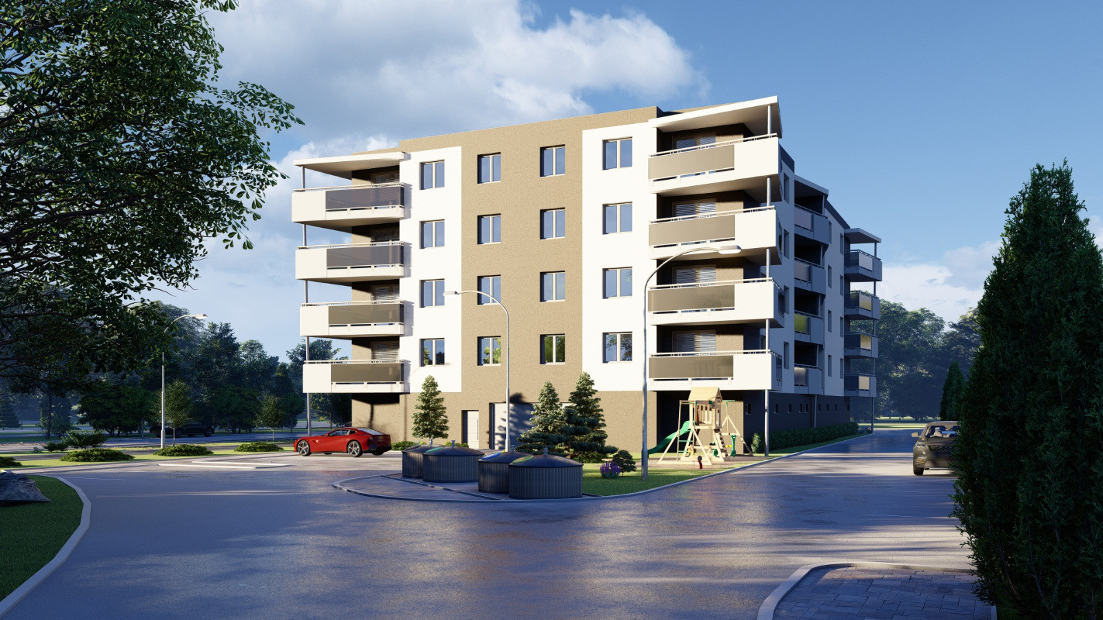 NA PREDAJ! 2 izbové a 3 izbové byty v novom projekte v TN