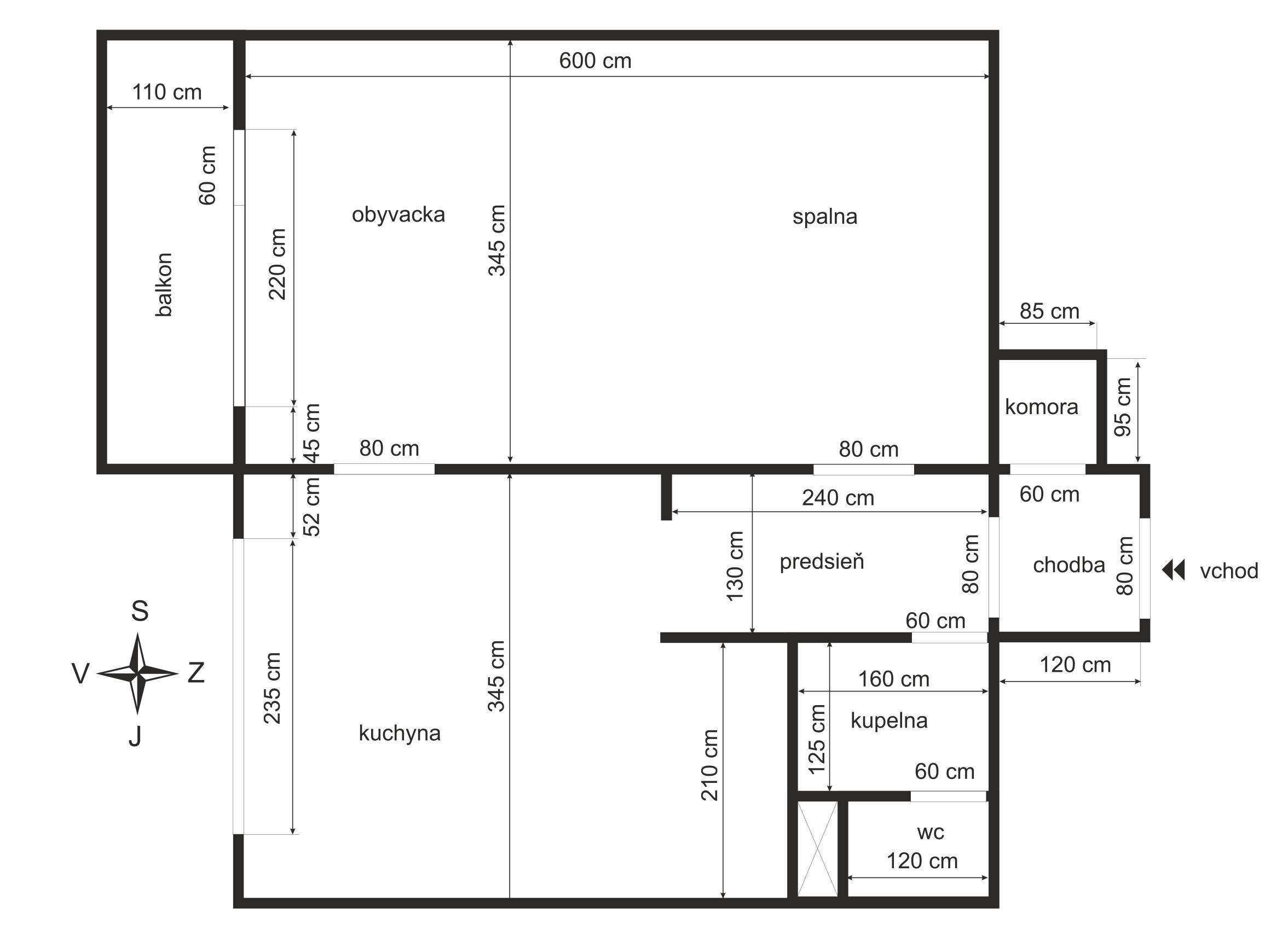 IBA U NÁS! Väčší 1i byt v Tvrdošíne – Sídlisko Medvedzie!