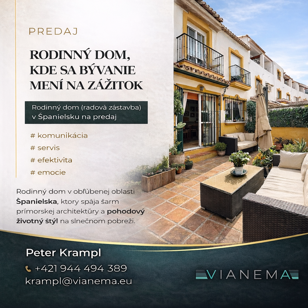 NA PREDAJ! ŠPANIELSKO Rodinný dom, Marbella, Costa del Sol