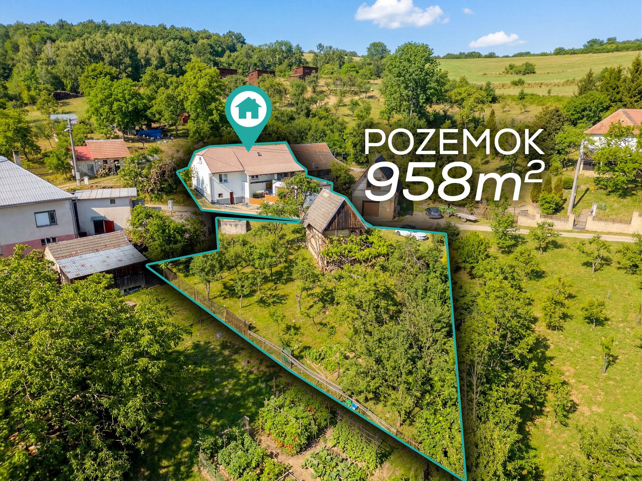 IBA U NÁS! Na predaj útulná chalupa v obci Lubina 958m2