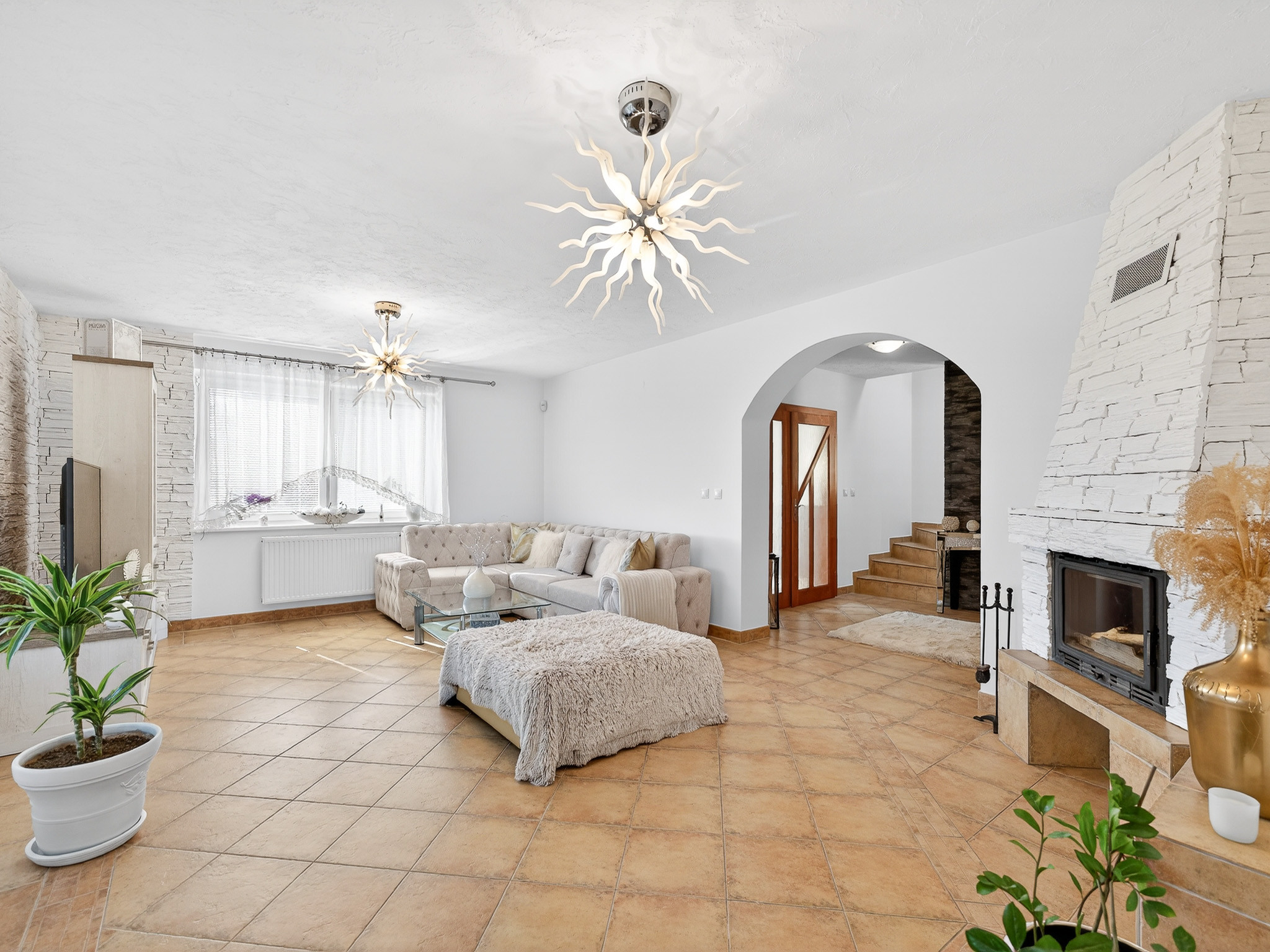 Veľká 6 izbová rodinná vila, 335m2, Skalka nad Váhom,Trenčín