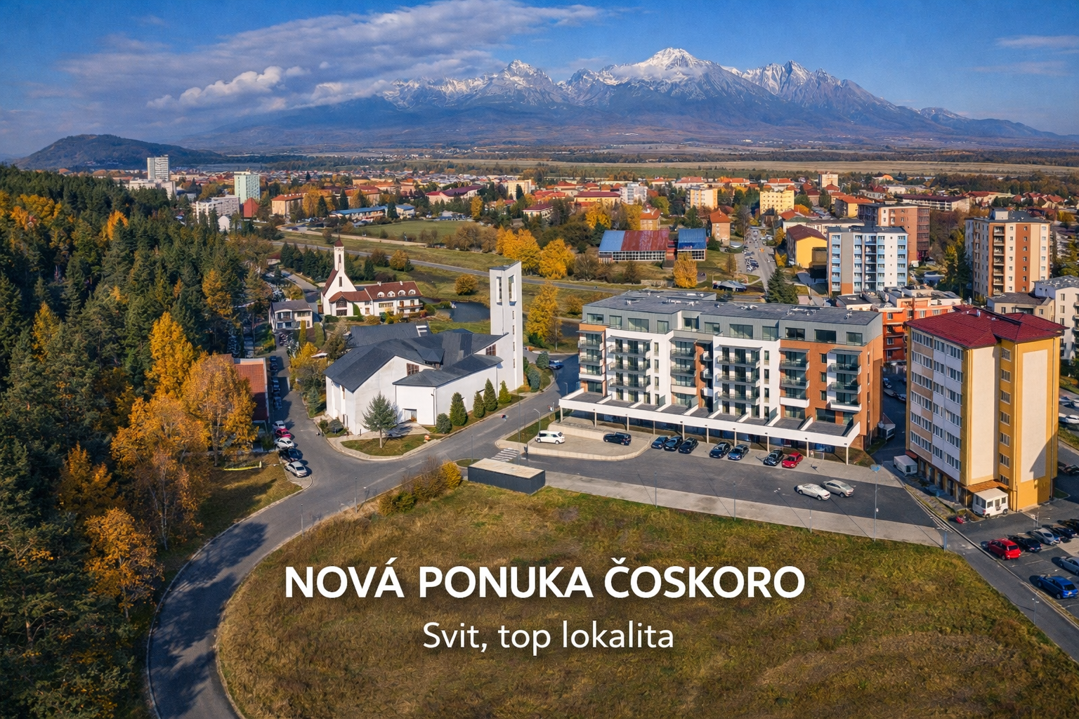 IBA U NÁS: ČOSKORO 2-IZBOVÝ BYT V TOP LOKALITA SVIT