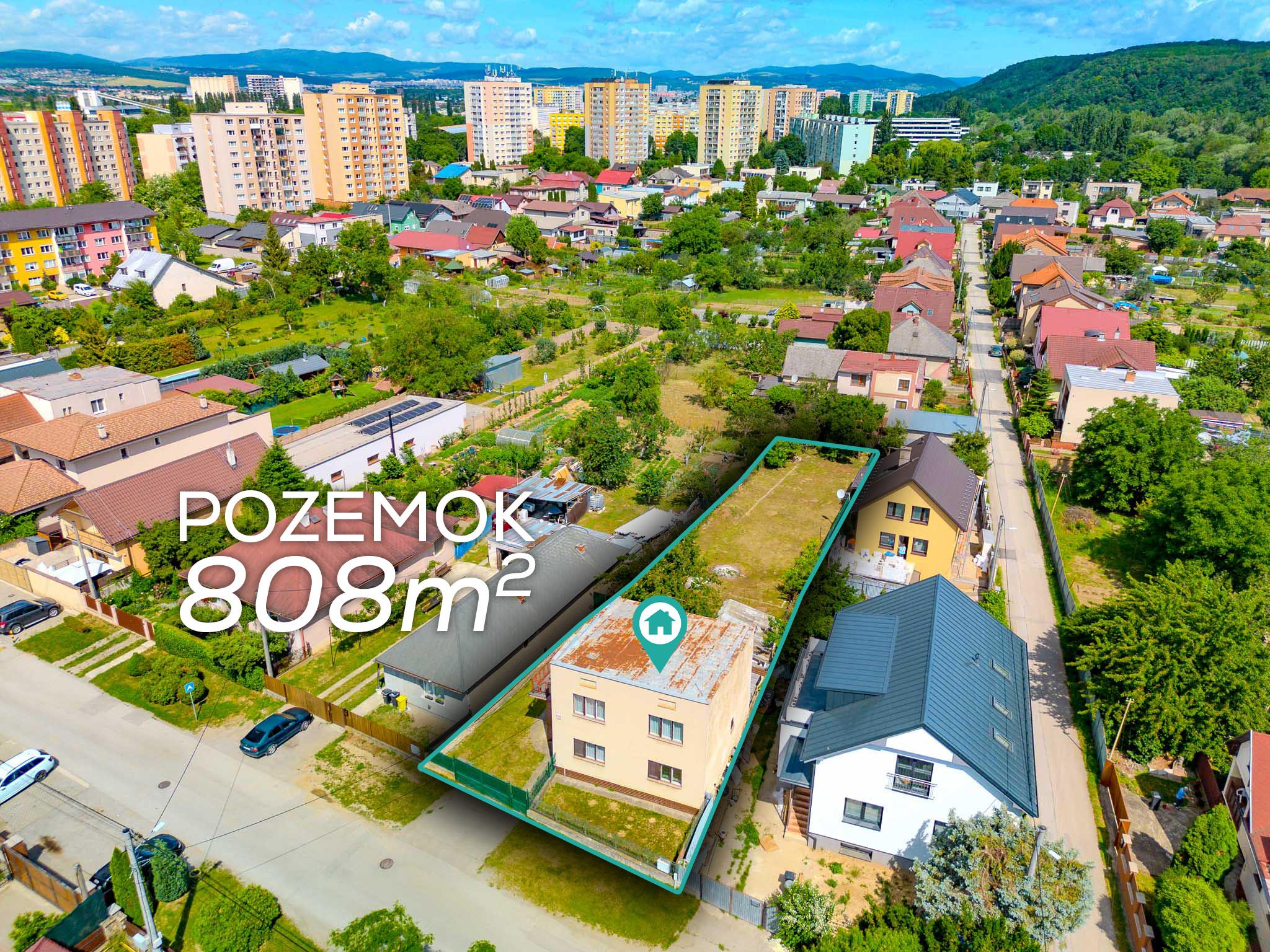 Priestranný 4-izbový dom s pozemkom 808 m² Košice – Krásna