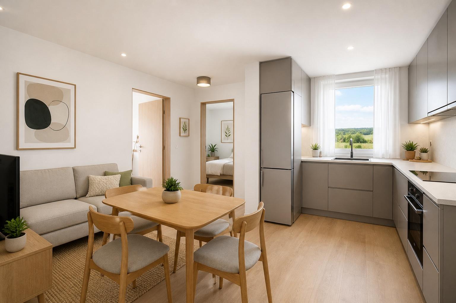 Na predaj 2 izbový + 1i, okres Trnava, 55m2 + záhrada 14m2